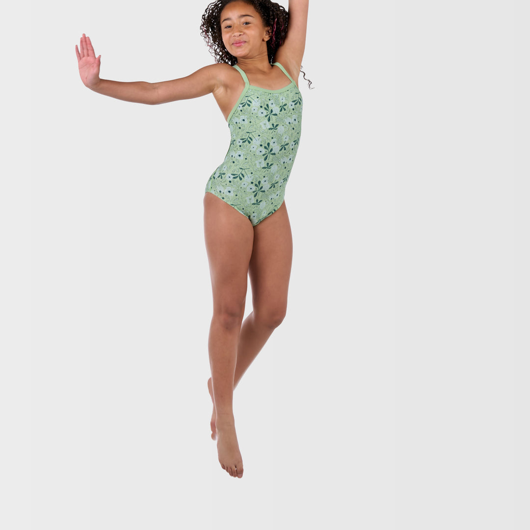 Taylor One Piece Swimsuit - Deep Teal - Side