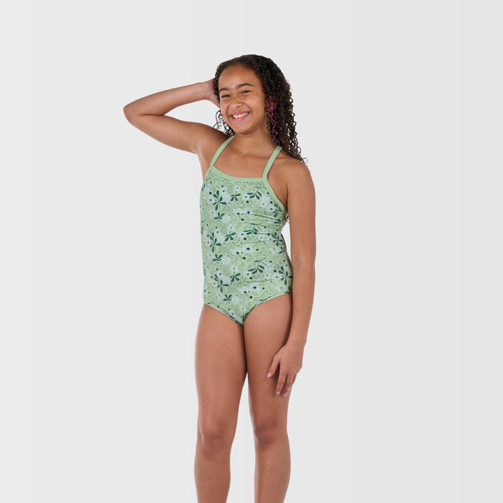 Taylor One Piece Swimsuit - Deep Teal - Side