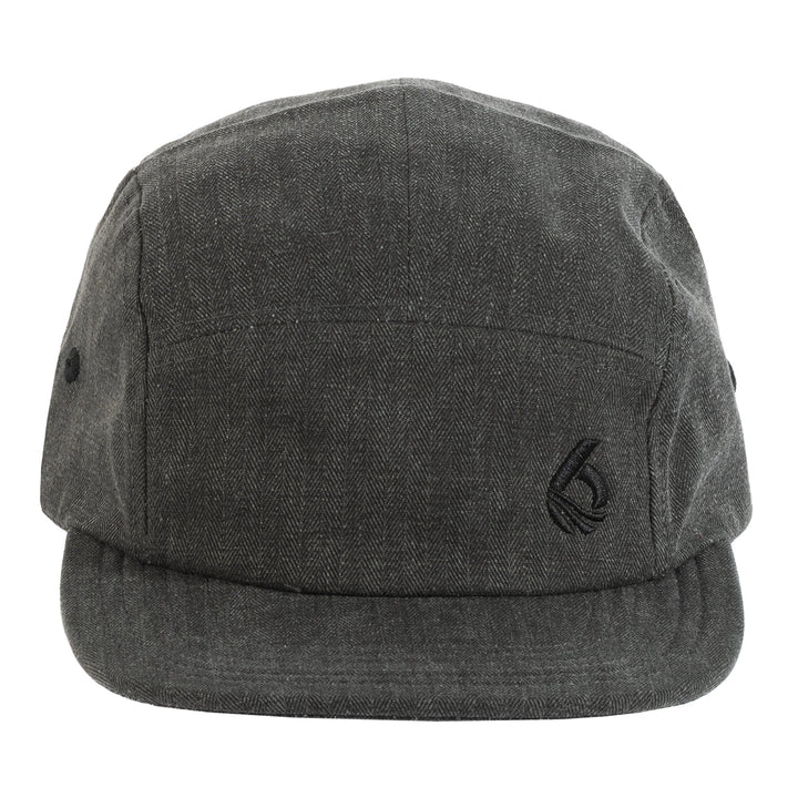 Herring Five Panel Hat - Coal - Front