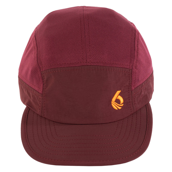 Poly Five Panel Hat - Blackberry - Front