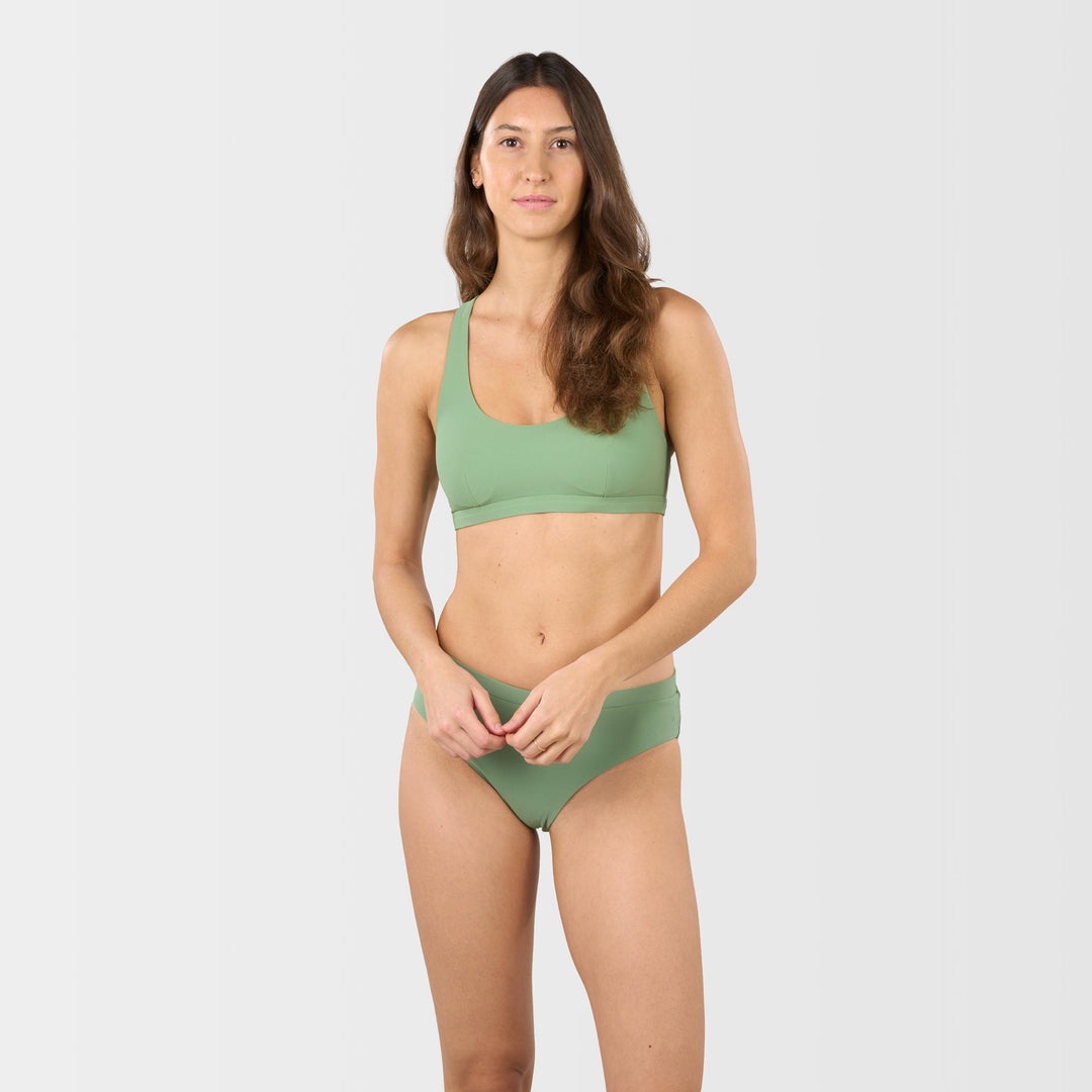 Sunflare Reversible Bikini Bottom - Shale Green - Feature