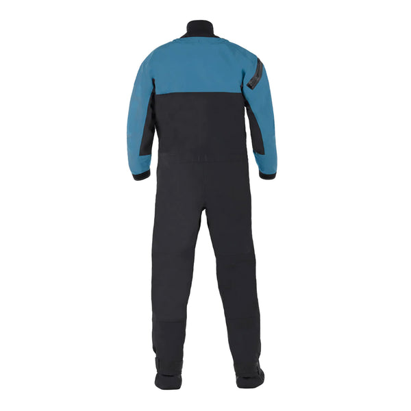 Cronos Dry Suit — Crater Blue, back view
