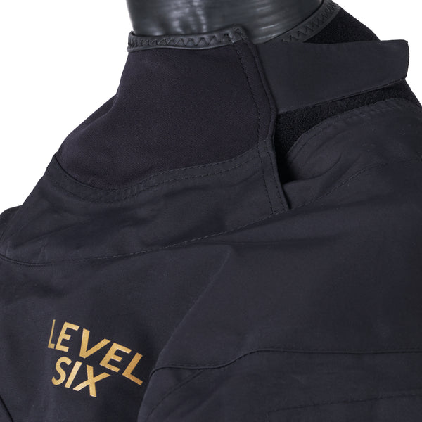 Odin Dry Suit Blackout — Black, neck detail