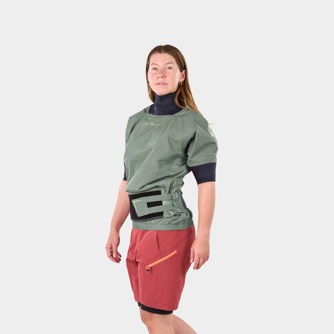 Solstice Women's Semi-Dry Top Exhaust Lite - Basil - Feature