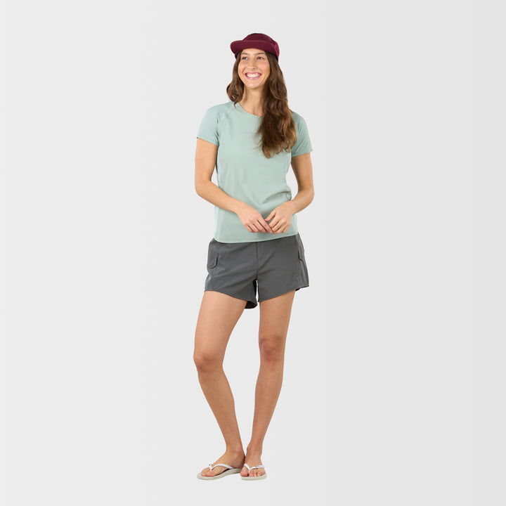 Athena Short Sleeve Sun Shirt - Blue Surf - Merchandised