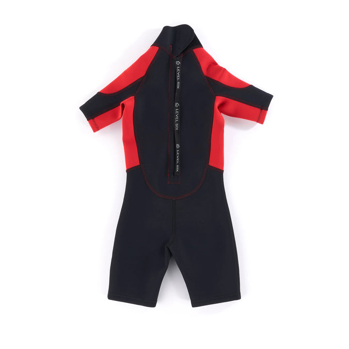 Child Shorty - Neoprene Wetsuit — Red / Black (2)#color_red-black
