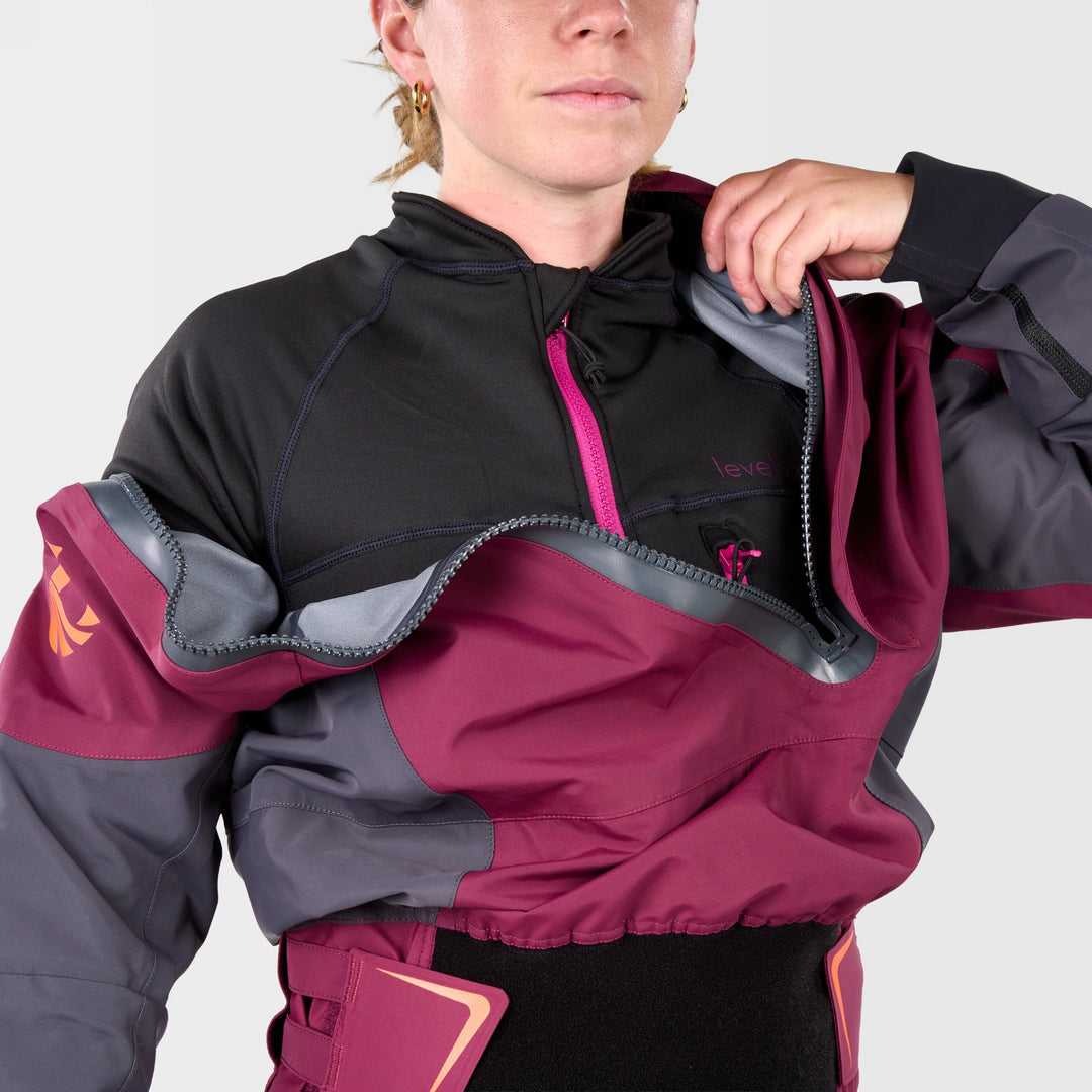 Freya Womens Dry Suit Exhaust Pro — Mahogany (16)#color_mahogany