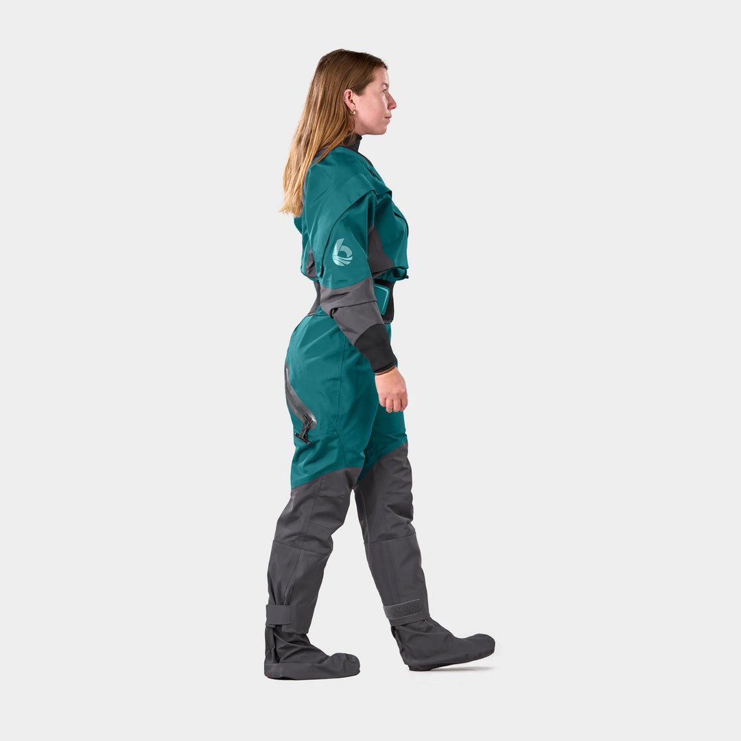 Freya Womens Dry Suit Exhaust Pro — Spruce (6)#color_spruce