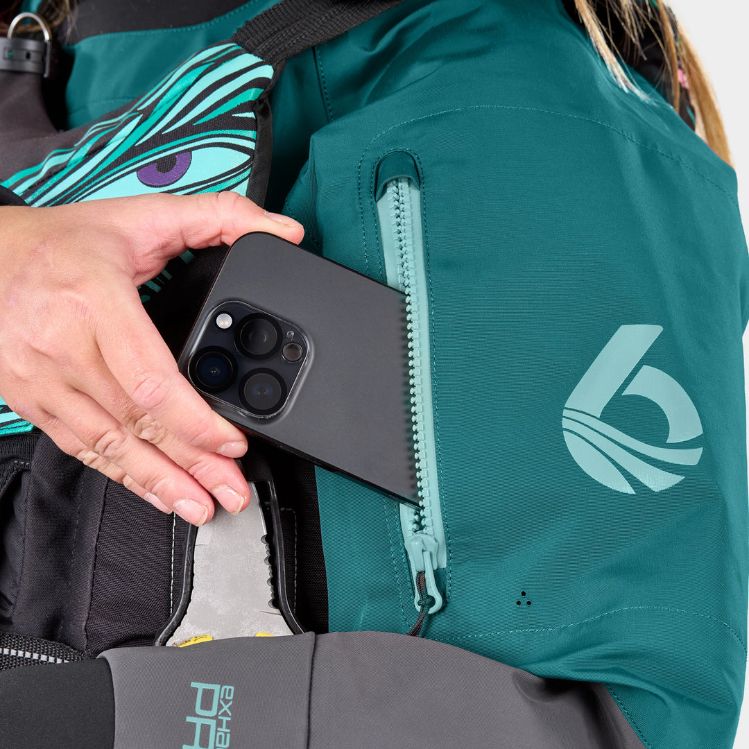 Freya Womens Dry Suit Exhaust Pro — Spruce (17)#color_spruce