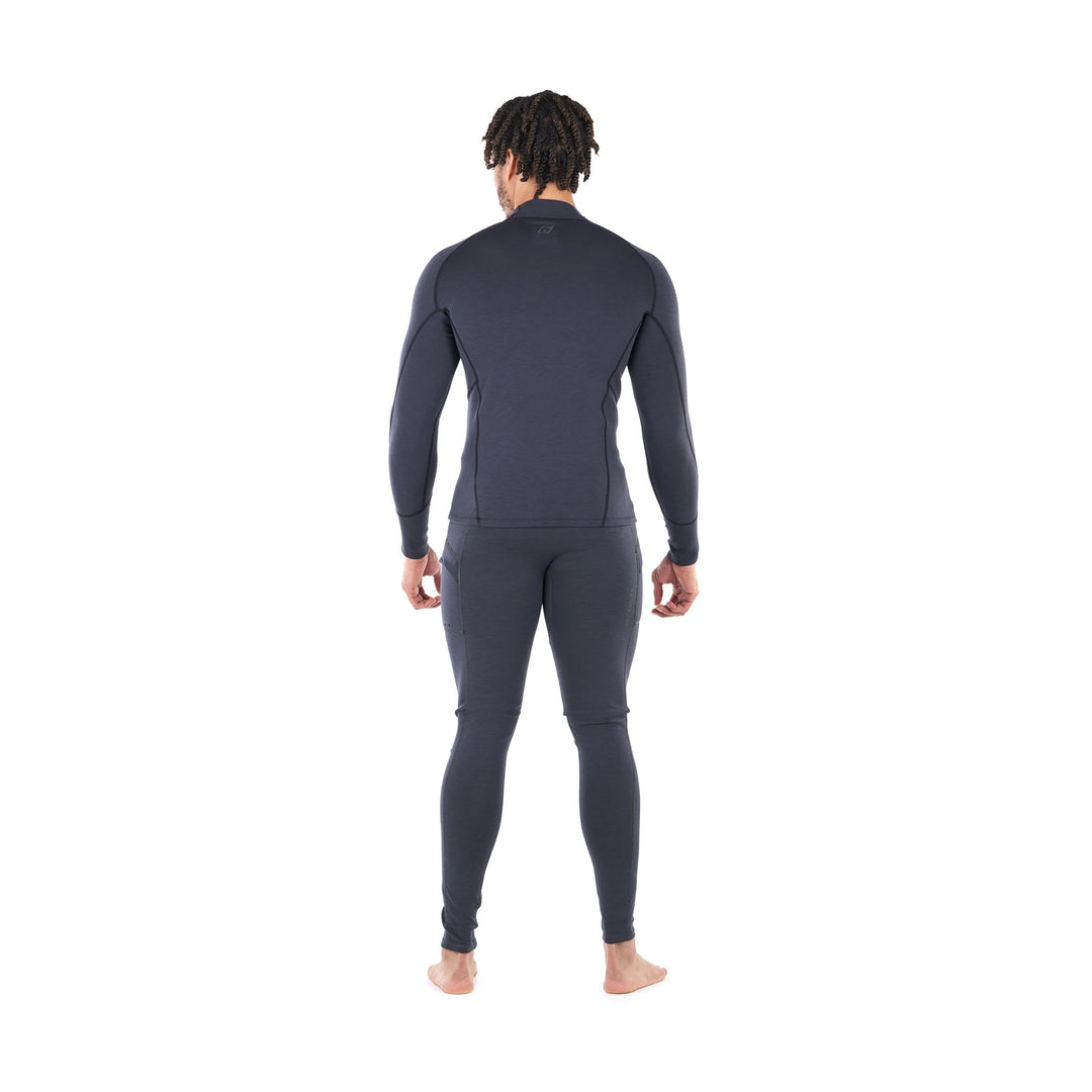 Jericho Long Sleeve Neoprene Top — Black Heather (4)#color_black-heather