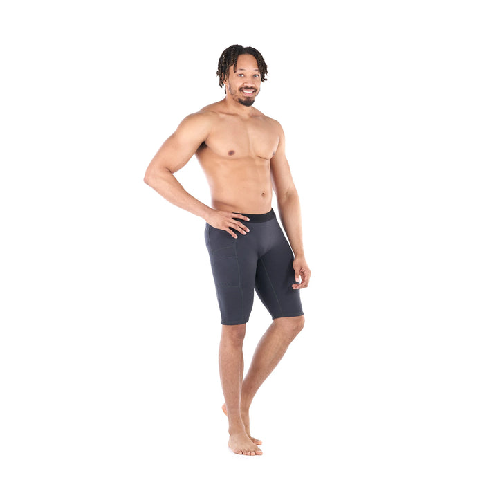 Jericho Neoprene Short — Black Heather (2)#color_black-heather