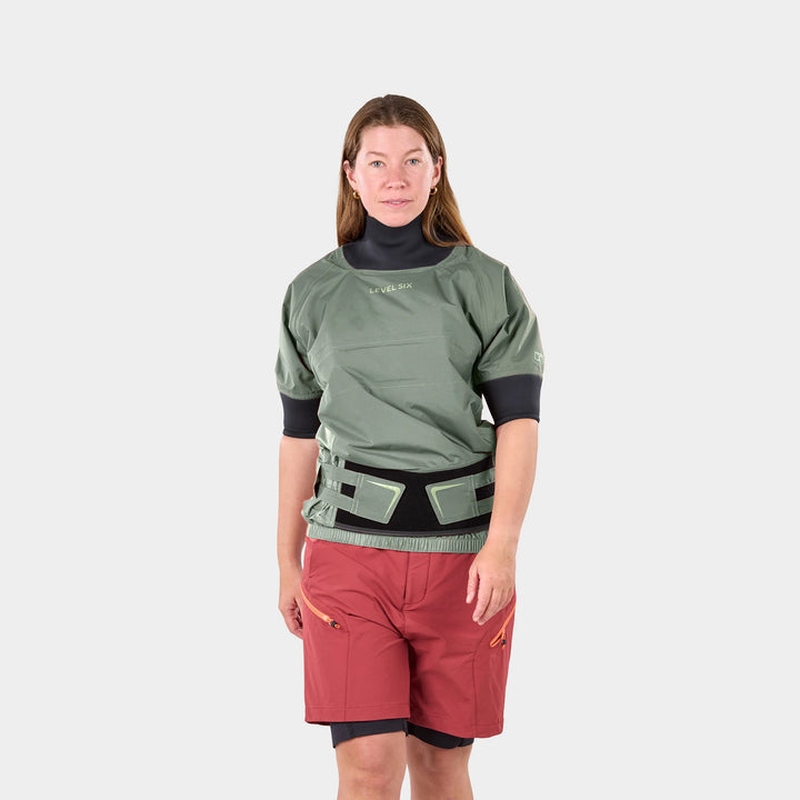 Solstice Womens Semi-Dry Top Exhaust Lite — Basil (2)#color_basil