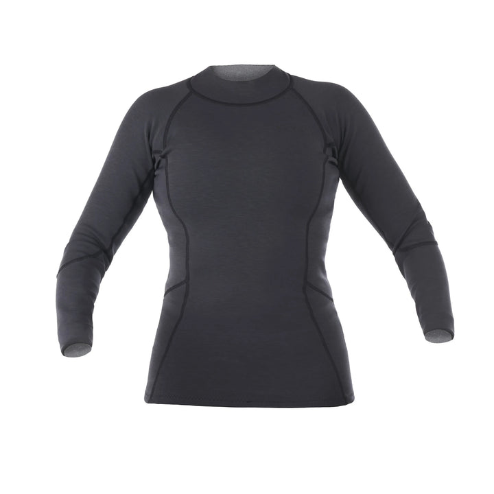 Sombrio Long Sleeve Neoprene Top — Black Heather#color_black-heather