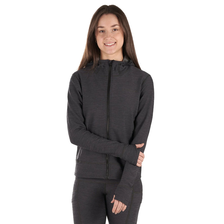 Sombrio Neoprene Hoody — Black Heather#color_black-heather