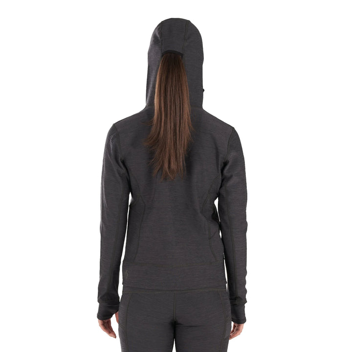 Sombrio Neoprene Hoody — Black Heather (3)#color_black-heather