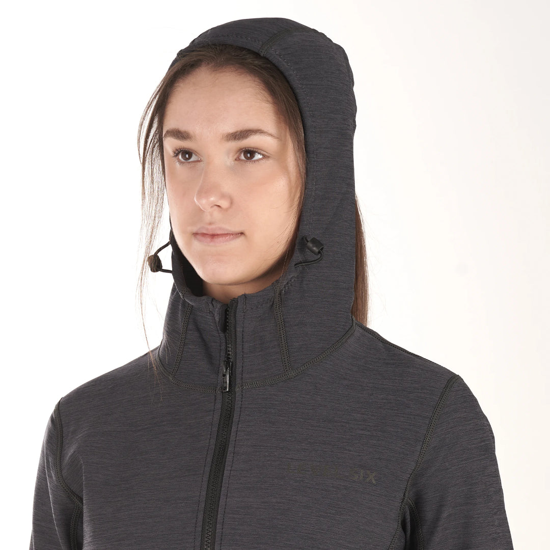 Sombrio Neoprene Hoody — Black Heather (5)#color_black-heather