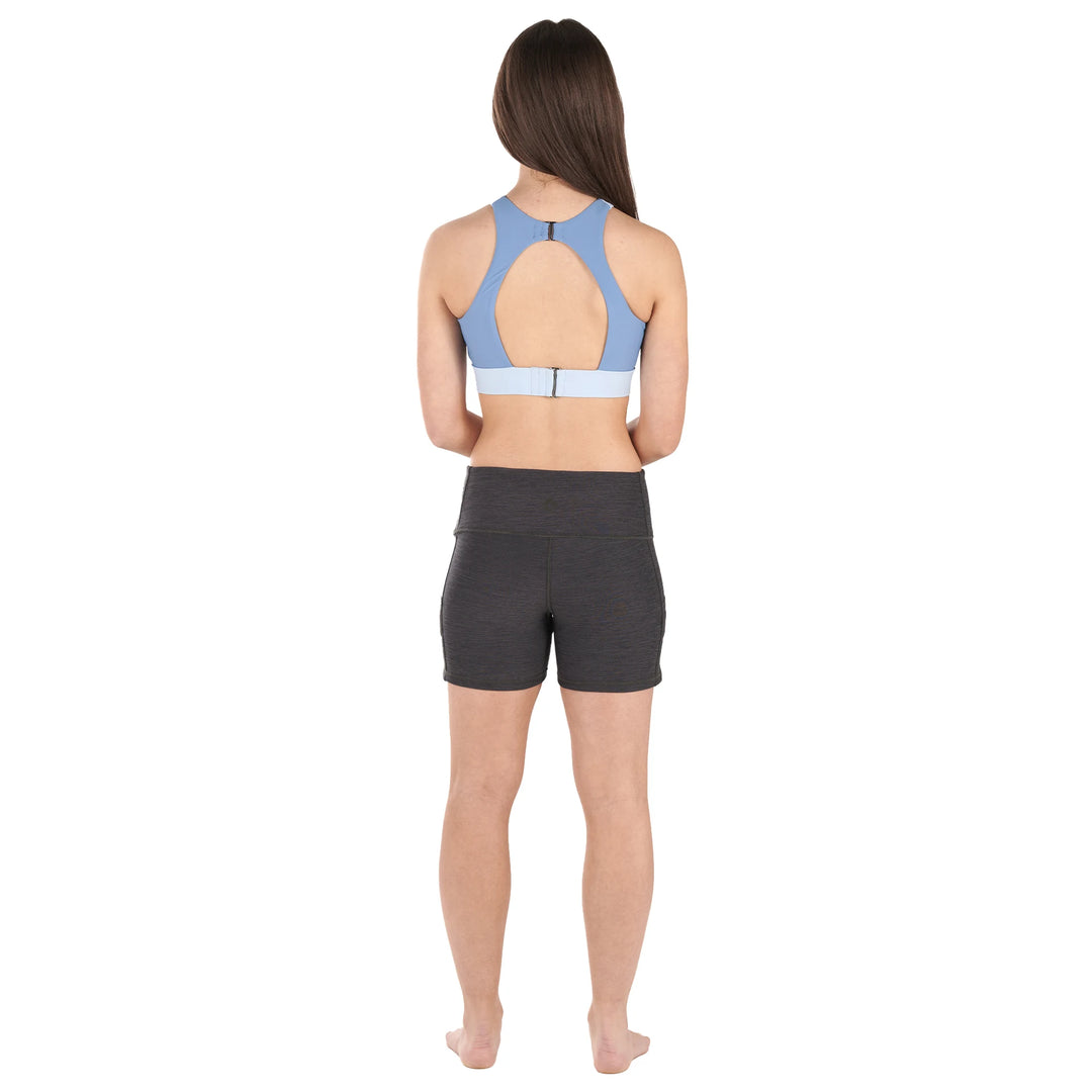 Sombrio Neoprene Short — Black Heather (3)#color_black-heather